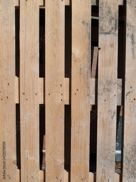Fototapeta Close-Up of stacked Pallets