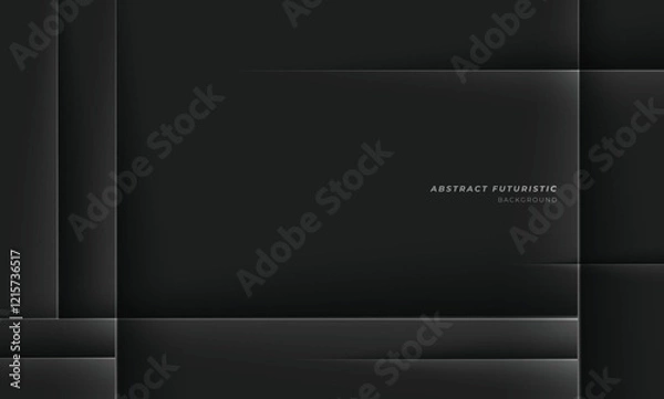 Obraz 
Black abstract vector background. Futuristic technology style. Vector illustration.
