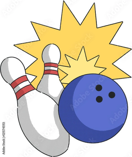 Obraz 볼링 일러스트 이미지