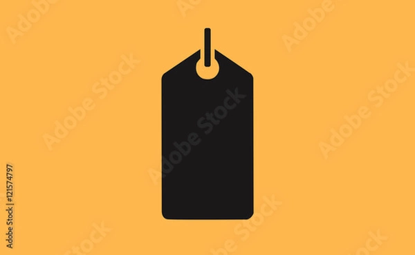 Obraz Vector price tag symbol on flat background