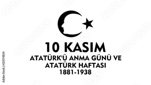 Obraz 10 Kasım Atatürk'ü anma günü ve Atatürk haftası