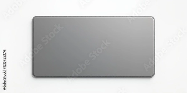 Fototapeta Mousepad Mockup Design Template with Gray Surface for Professional Desktop Accessory Presentation and Branding