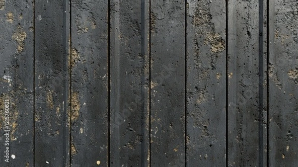 Fototapeta Dark gray vertical concrete planks texture background