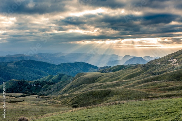 Obraz Evening mountain landscape