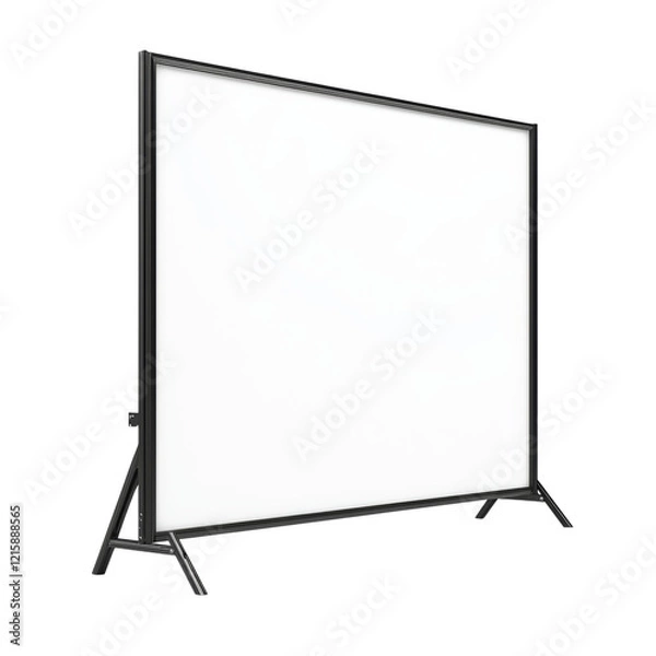 Fototapeta Blank Projection Screen for Presentations and Events Isolated on transparent background