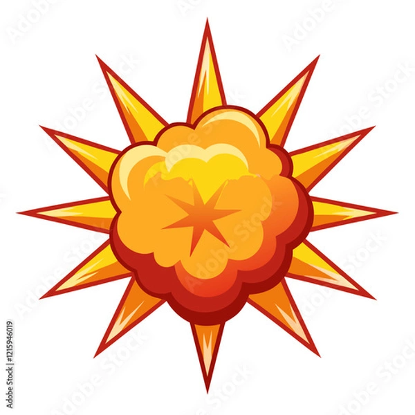 Fototapeta explosion icon design