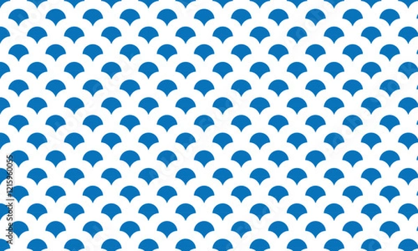 Fototapeta abstract trendy blue fish scale pattern perfect for background.