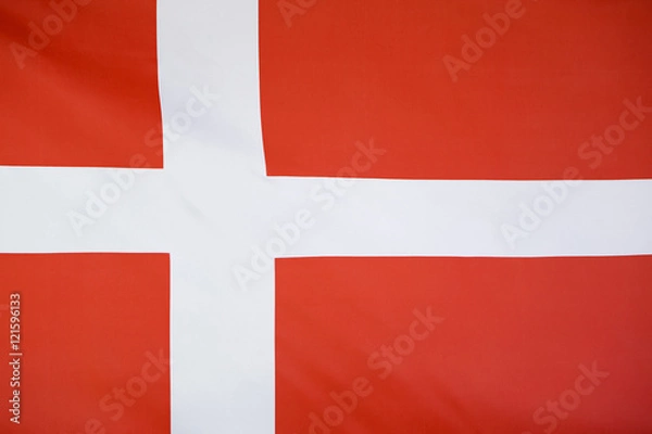 Obraz Textile flag of Denmark