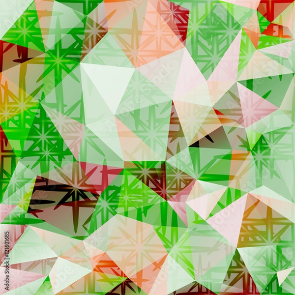 Fototapeta Polygonal Mosaic  vector abstract background