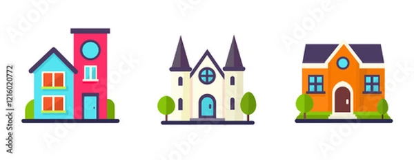 Obraz icons of home architecture