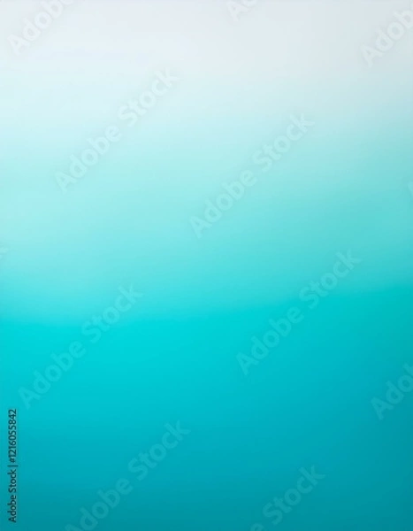 Obraz Serene teal gradient background.