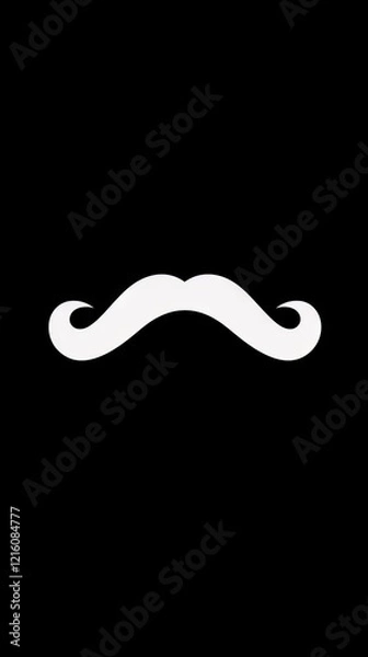 Obraz Minimal Moustache