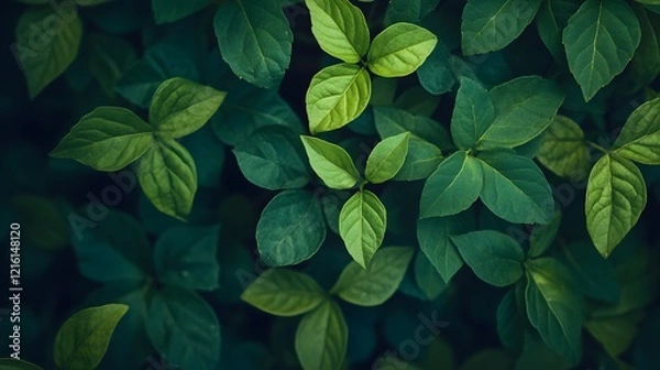 Obraz A close-up of intertwined vines or plants growing together, forming natural links in the environment