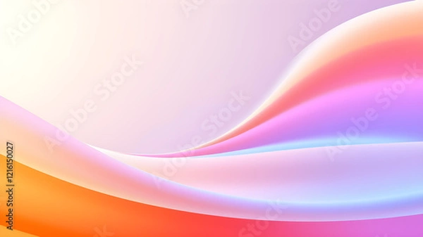 Fototapeta 3d render, abstract modern colored purple background, Generative AI