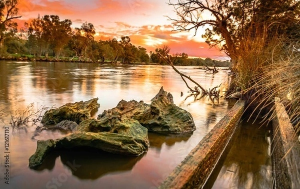 Obraz Sunset on the Swan River Perth Western Australia