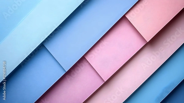 Fototapeta Abstract Pastel Diagonal Layers Background Illustration