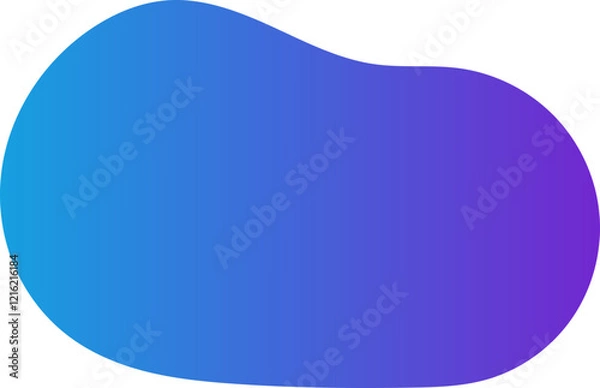 Obraz gradient blob decoration