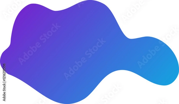 Obraz abstract gradient blob decoration
