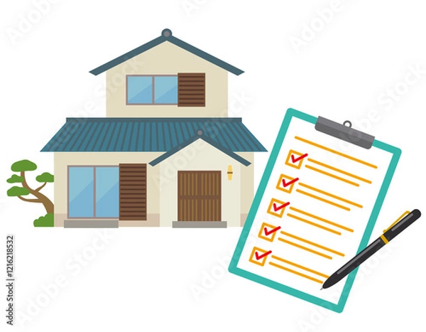 Obraz 住宅を査定する　不動産　調査