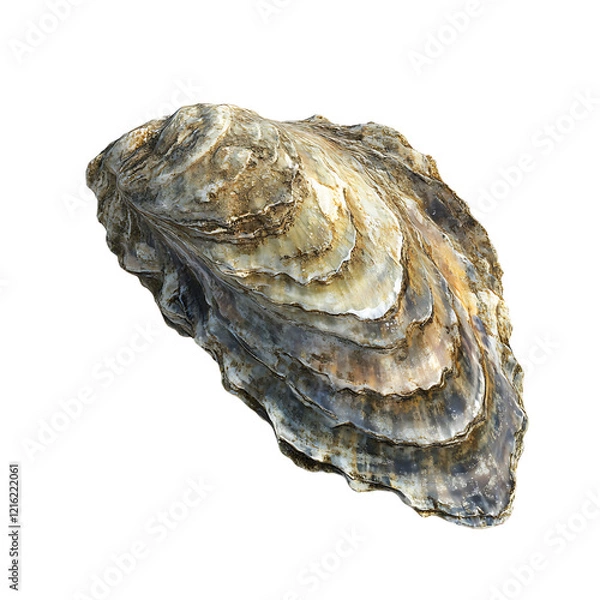 Fototapeta oyster Advertisement isolated on white background full depth of field 