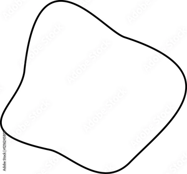 Fototapeta blob line decoration vector