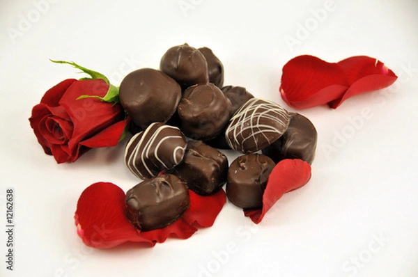 Obraz chocolates and roses