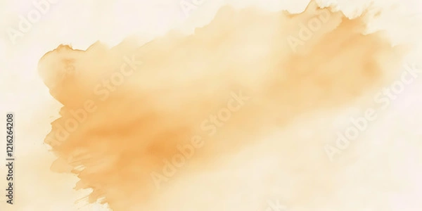 Fototapeta Abstract Orange Watercolor Background Creates a Soft and Dreamy Atmosphere Perfectly.