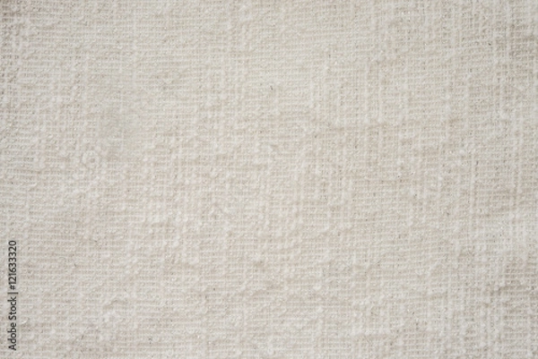 Obraz светлая хлопковая ткань текстура. белая бежевая натуральная ткань 