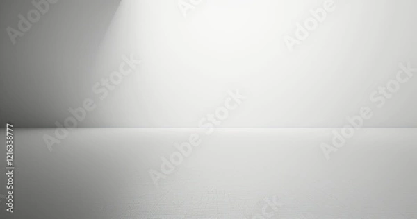 Fototapeta A minimalistic, well-lit empty space with a smooth surface and neutral colors.