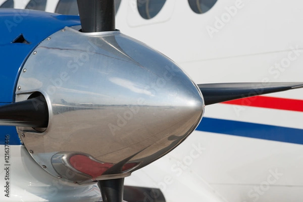 Fototapeta Spinner of a turbo-prop engine
