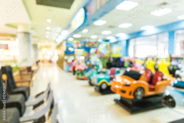 Obraz Abstract blur playground for kids and games center