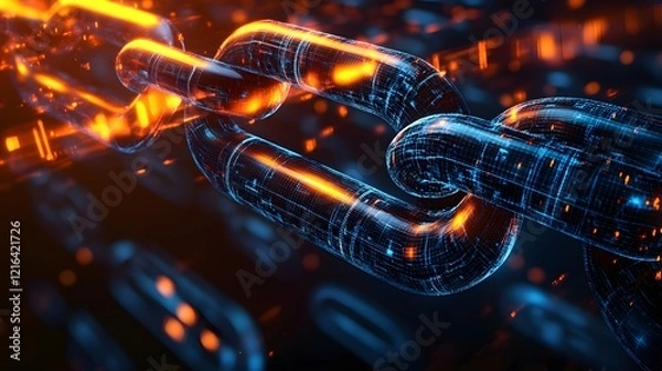 Obraz Blockchain network