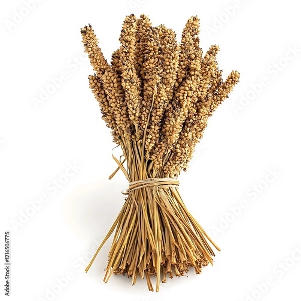 Fototapeta Fresh Sorghum Bundle in High Definition View