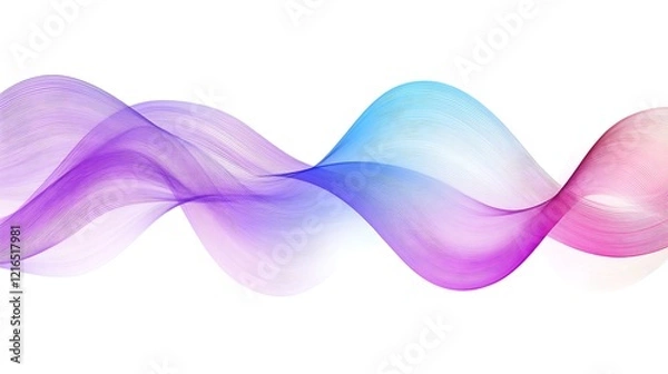 Fototapeta Abstract Colorful Waves Flowing Seamlessly