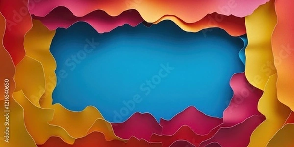 Fototapeta Vibrant Abstract Art with Colorful Fluid Forms
