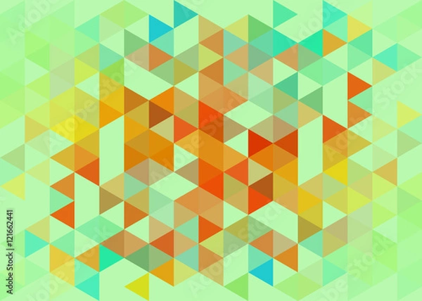 Fototapeta Seamless texture with triangles, abstract vector