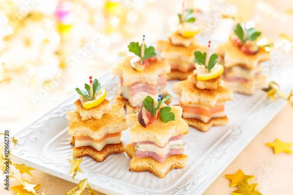 Obraz Starhaped holiday Appetizers.
