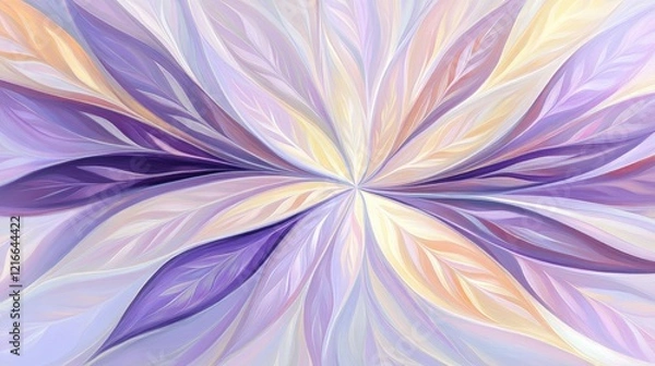 Obraz Pastel flower abstract art, vibrant design, background texture, website decor