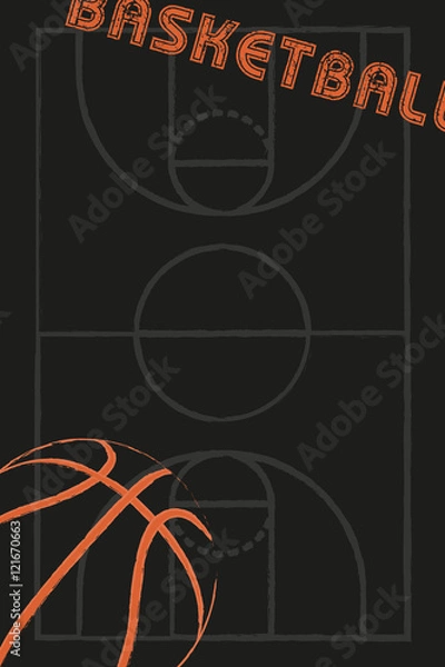 Obraz Basketball background