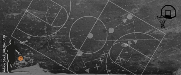 Obraz Tło koszykówki