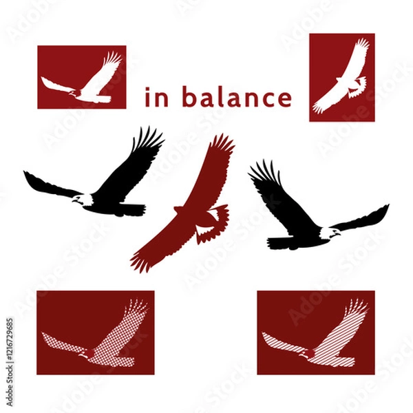 Obraz Eagle icons