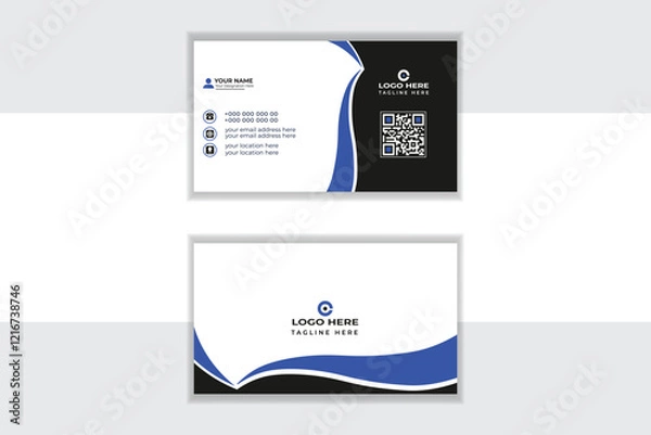 Obraz Simple Business Card Layout