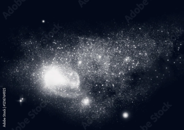 Obraz galaxy in a free space.