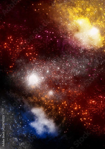 Obraz galaxy in a free space.