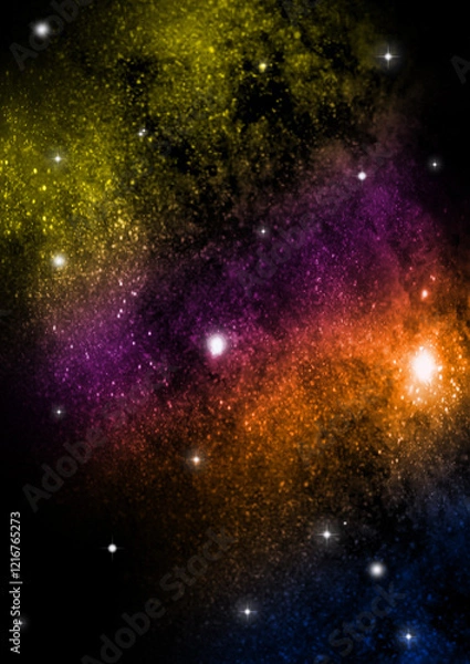 Obraz galaxy in a free space.