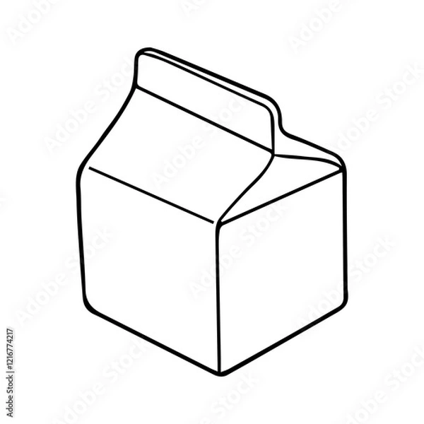 Obraz small carton sketch vector illustration