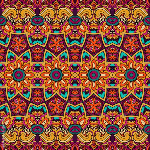 Fototapeta Abstract  ethnic seamless pattern ornamental 