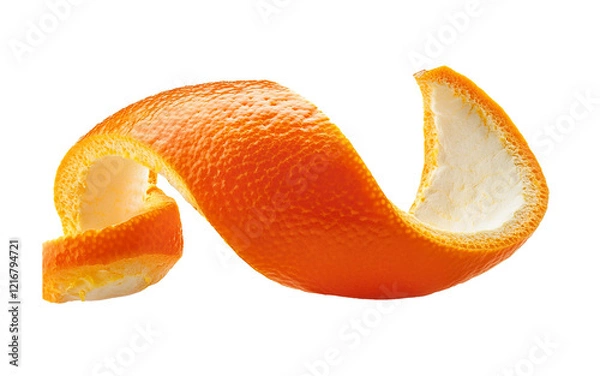 Obraz Spiral Orange Peel Twist on isolated background