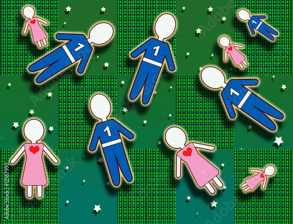 Fototapeta Child plaid