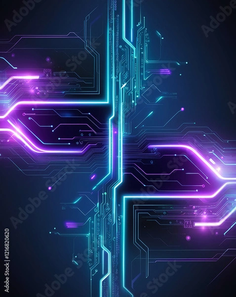 Fototapeta Technology graphic background